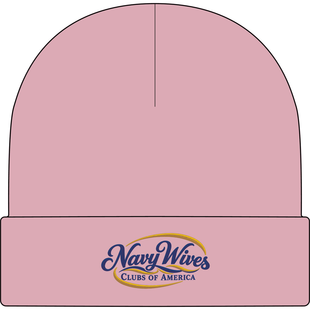 Navy Wives Clubs of America Embroidered Cuff Beanie