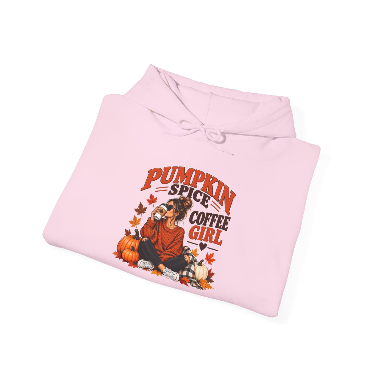 Pumpkin Spice Coffee Girl Hoodie — Fall Pumpkin Latte Graphic Sweatshirt