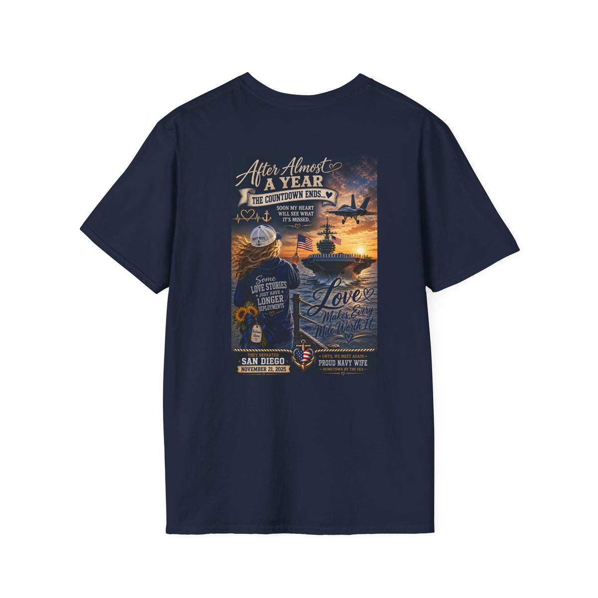 USS Abraham Lincoln Homecoming Shirt - Navy Wife & Family Deployment Reunion Tee