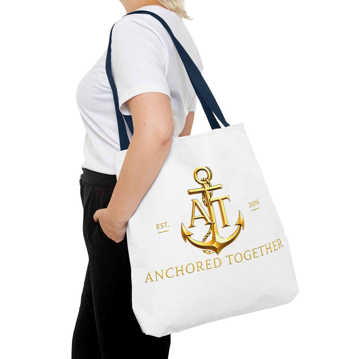 Military Wife Gift Tote Bag — Navy & Marine Corps Spouse Canvas Tote