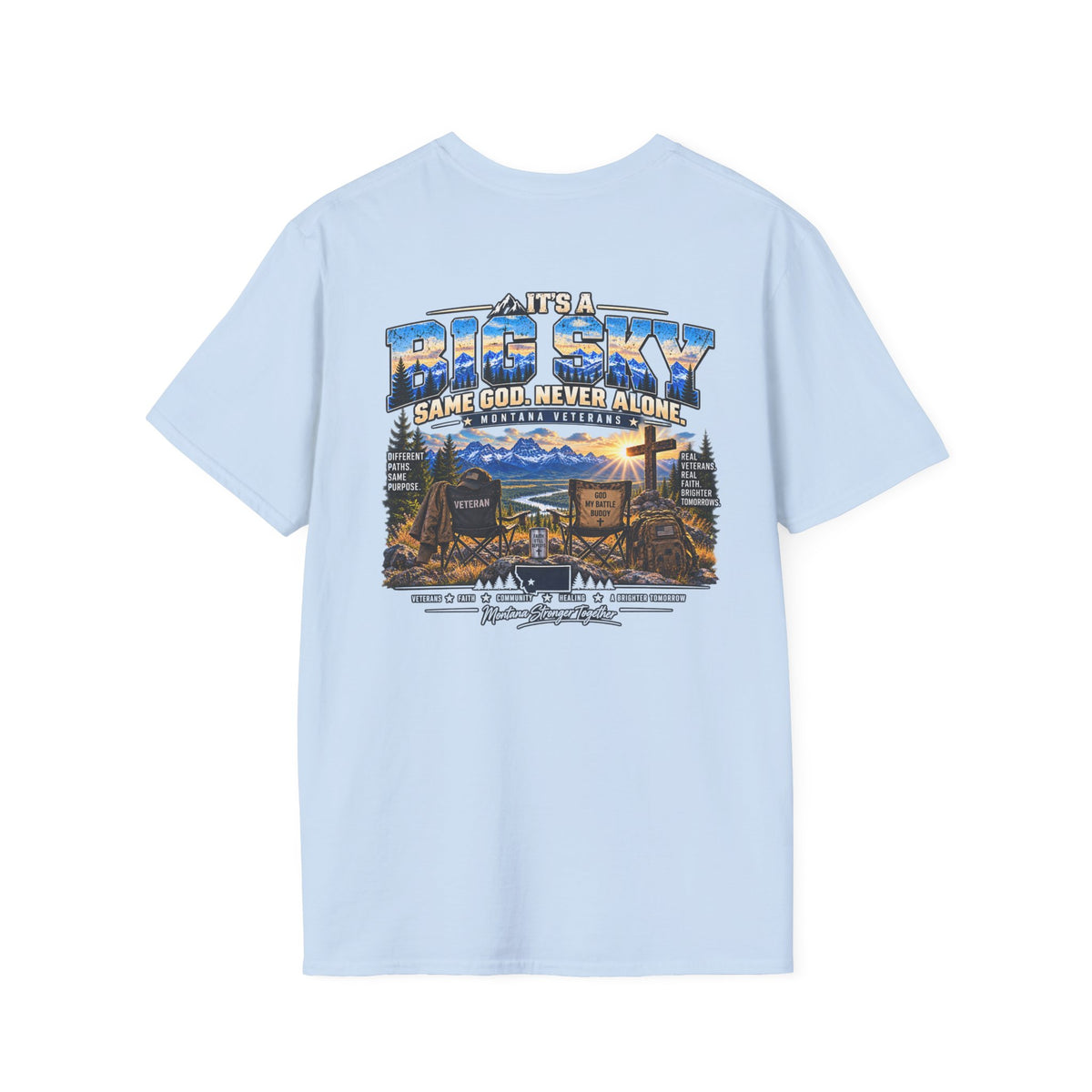 Anchored Together Faith Tee — "It's a Big Sky, Same God" T-Shirt