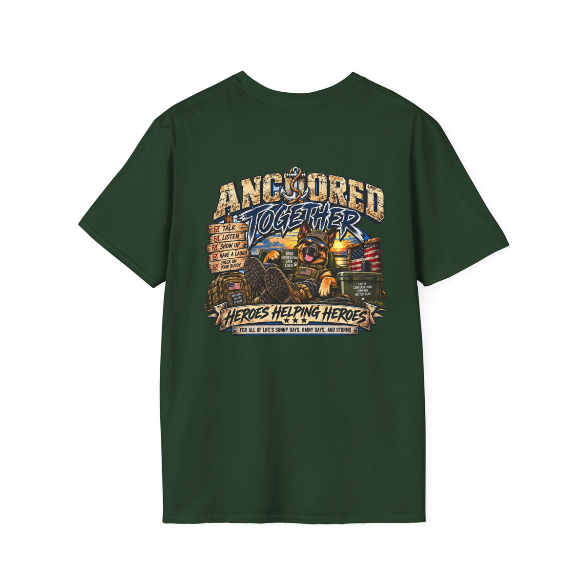 Anchored Together T-Shirt — Heroes Helping Heroes Vintage
