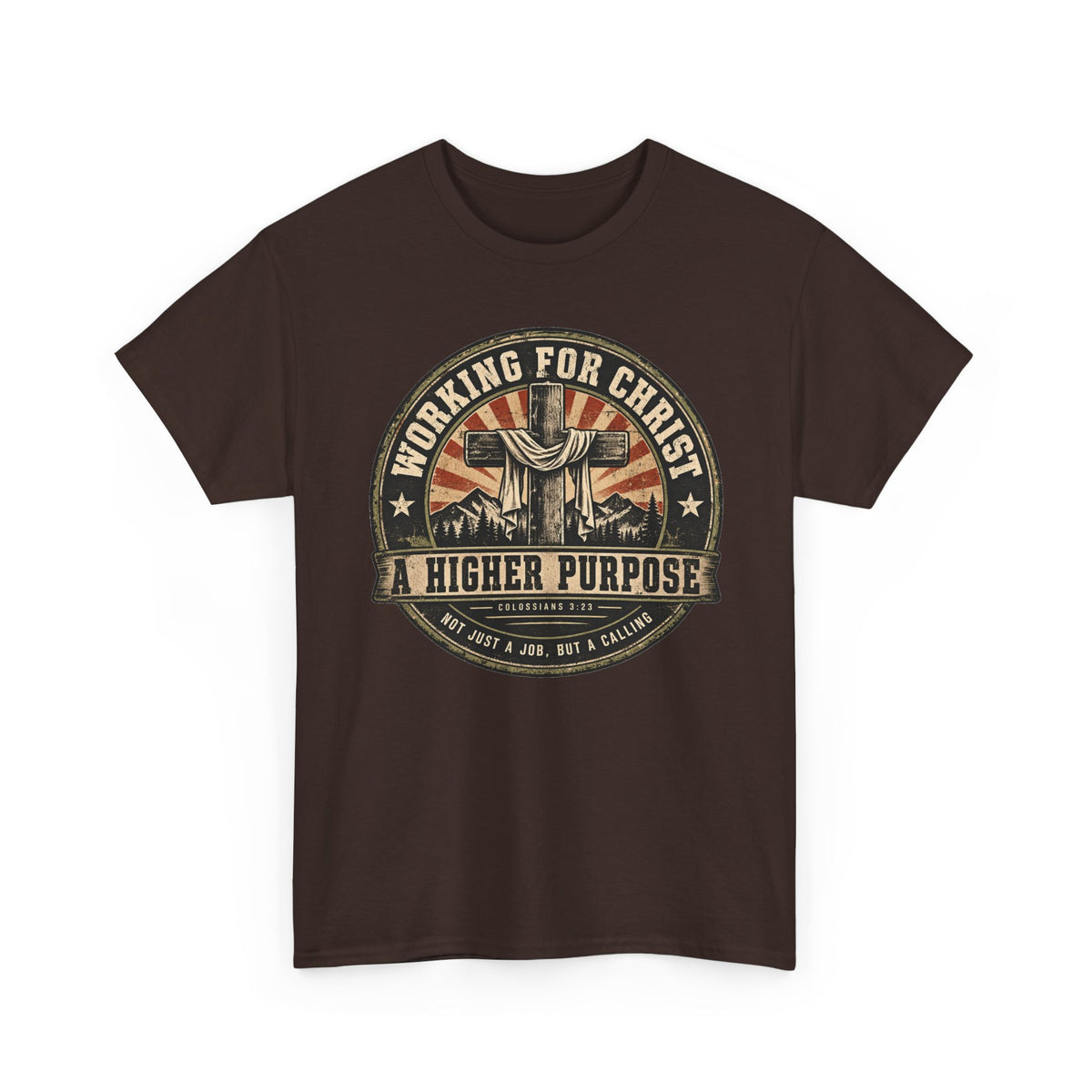 Chaplain T‑Shirt — "Working for Christ: A Higher Purpose" Christian Tee