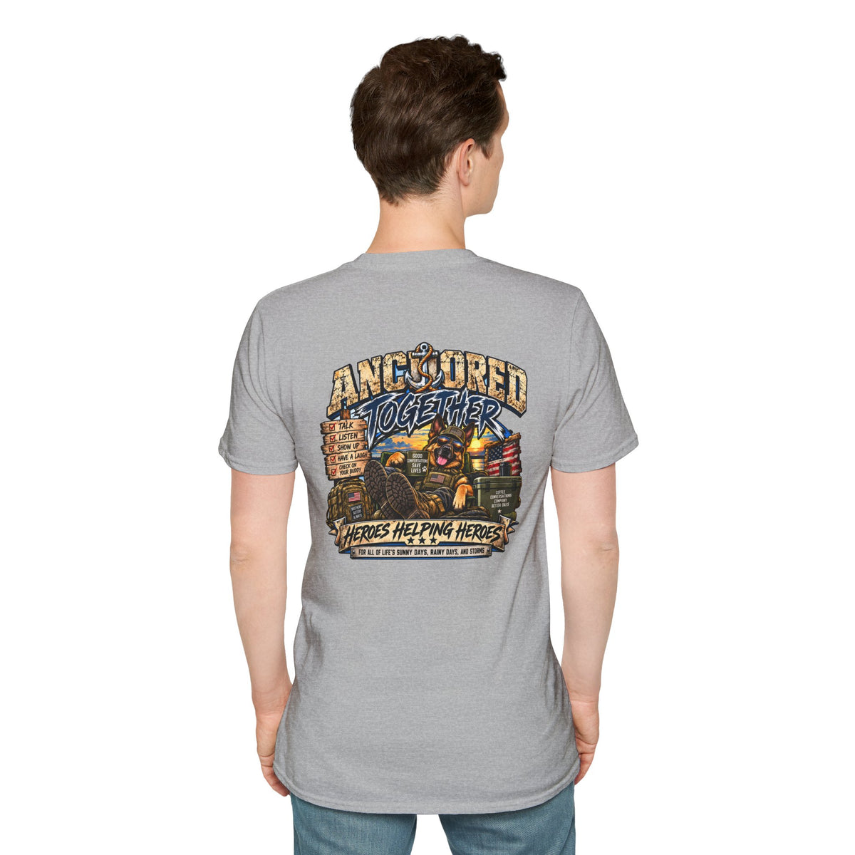 Anchored Together T-Shirt — Heroes Helping Heroes Vintage