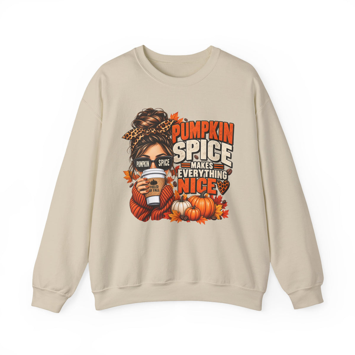 Pumpkin Spice Makes Everything Nice – Cozy Fall Sweatshirt