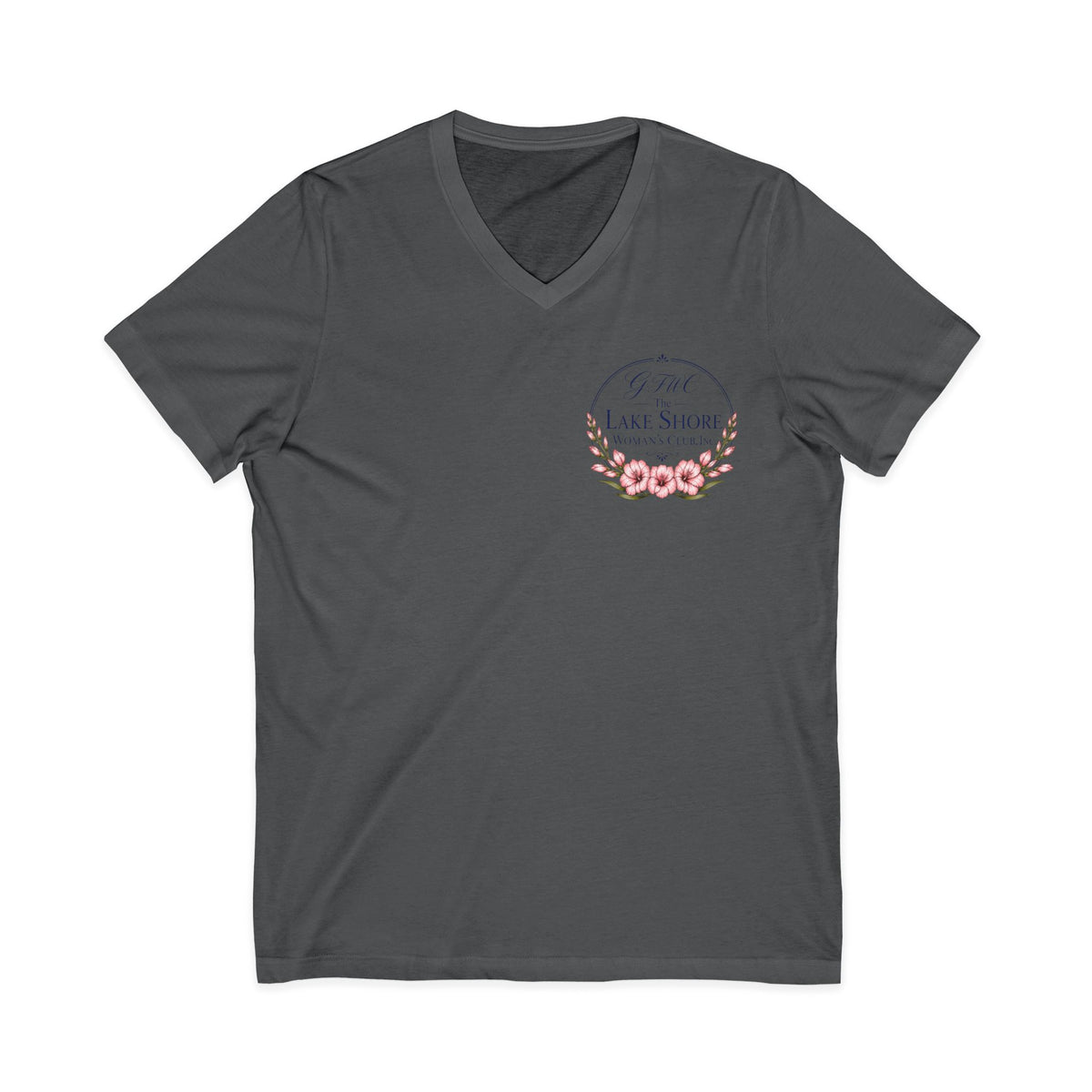 GFWC Unisex Jersey Short Sleeve V-Neck Tee