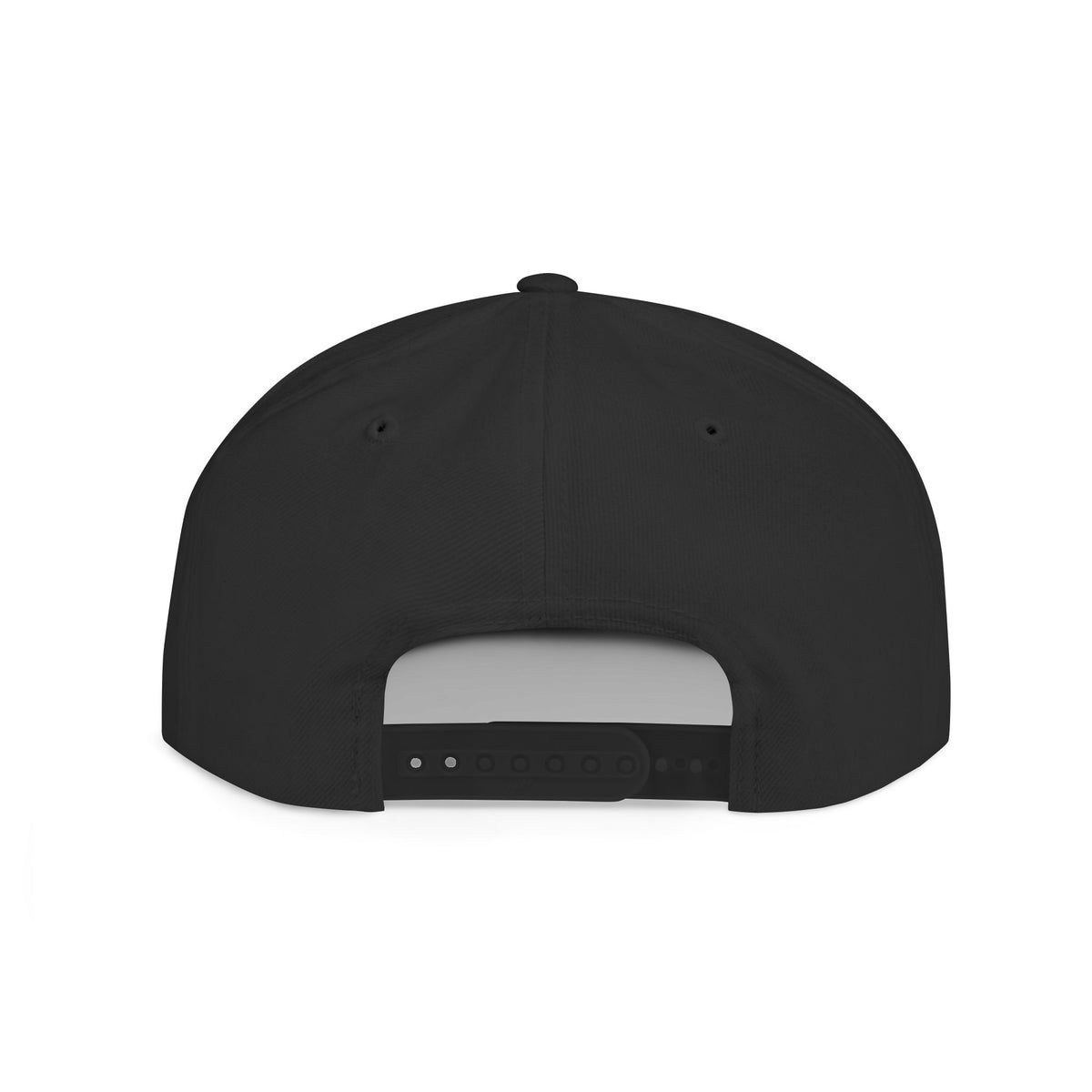 Snapback Hat — "The Pursuit" Gold Logo Flat Bill Cap