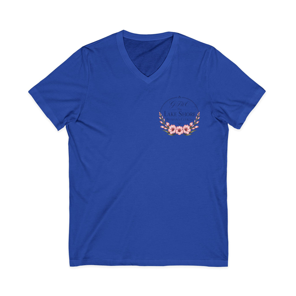 GFWC Unisex Jersey Short Sleeve V-Neck Tee
