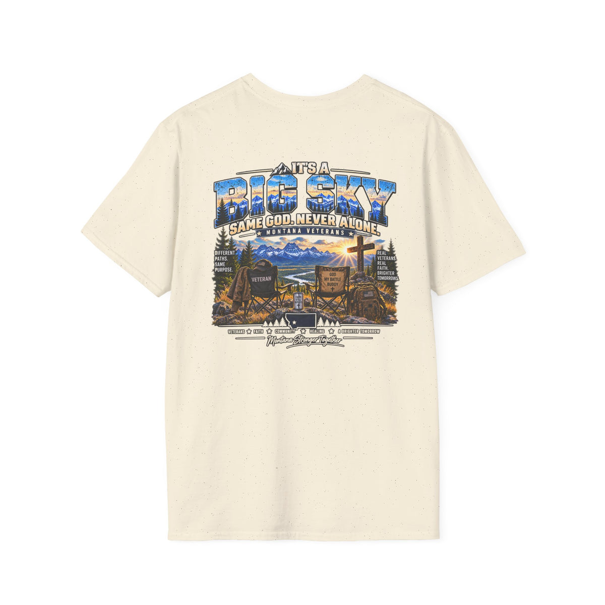Anchored Together Faith Tee — "It's a Big Sky, Same God" T-Shirt