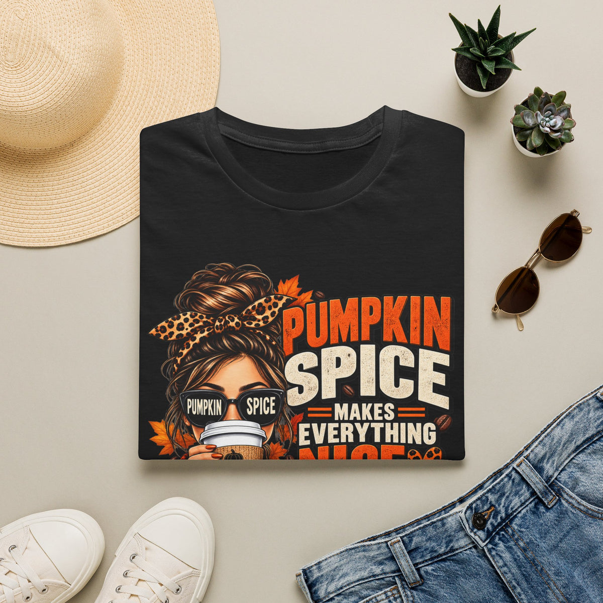 Pumpkin Spice Makes Everything Nice – Cozy Fall TShirt
