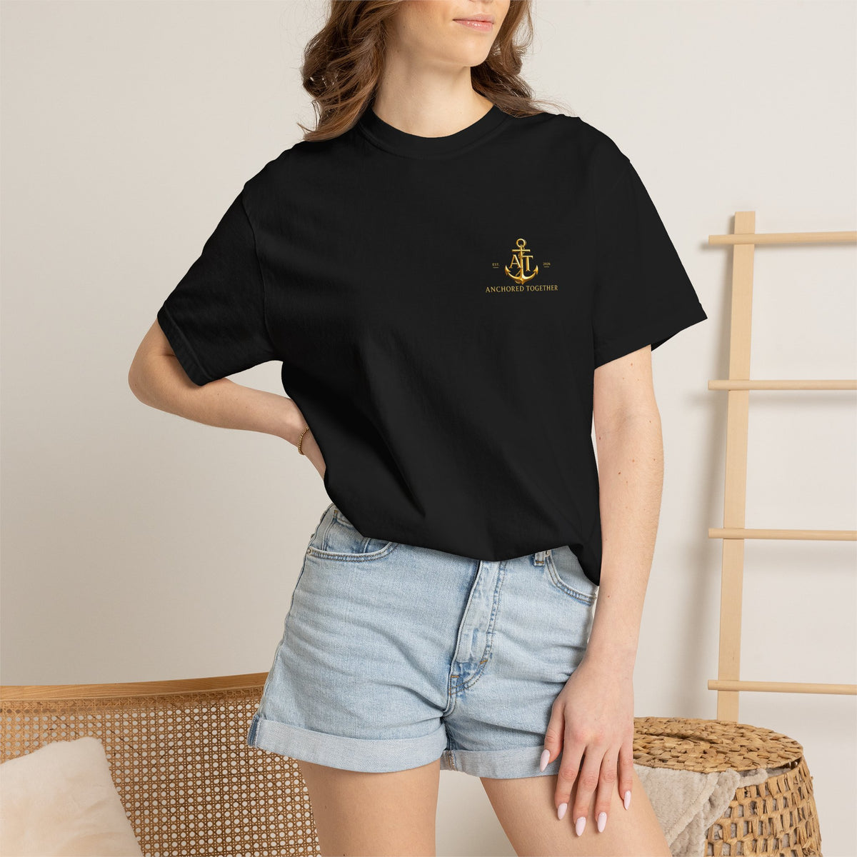 Anchored Together Military DD-214 Tribute T-Shirt — "Anchored Together" Graphic Tee
