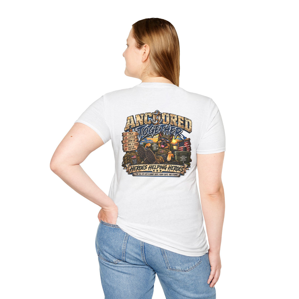 Anchored Together T-Shirt — Heroes Helping Heroes Vintage
