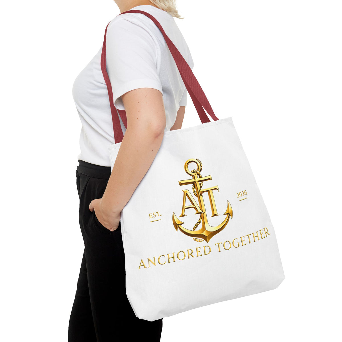 Military Wife Gift Tote Bag — Navy & Marine Corps Spouse Canvas Tote