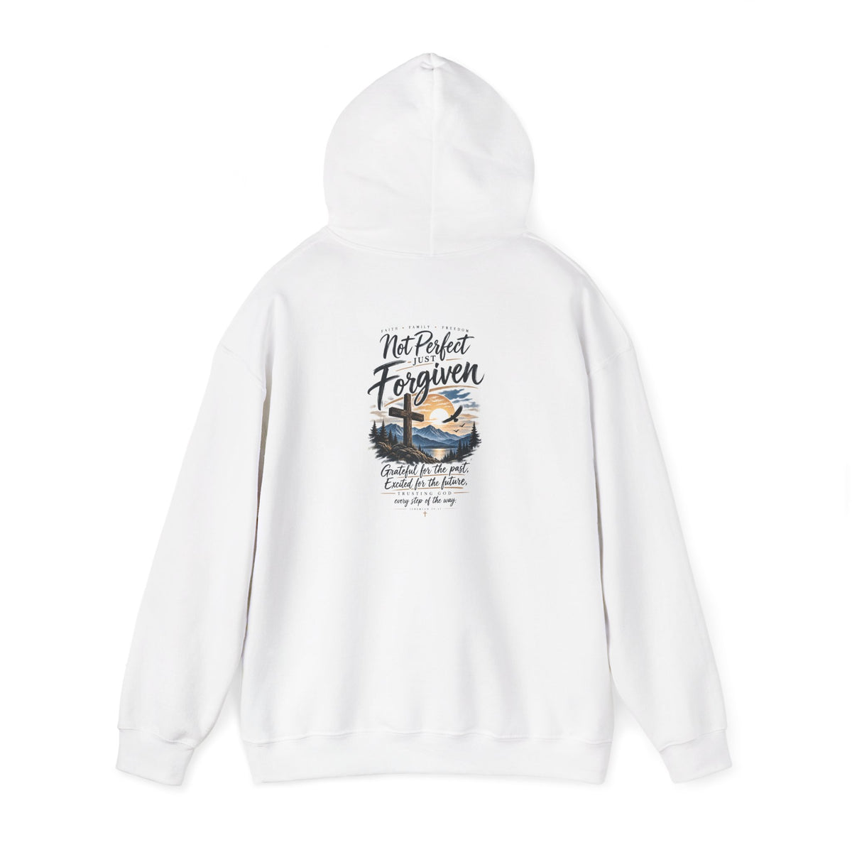 Anchored Together Hoodie — "Forgiven" Faith-Inspired Anchor & Cross Pullover