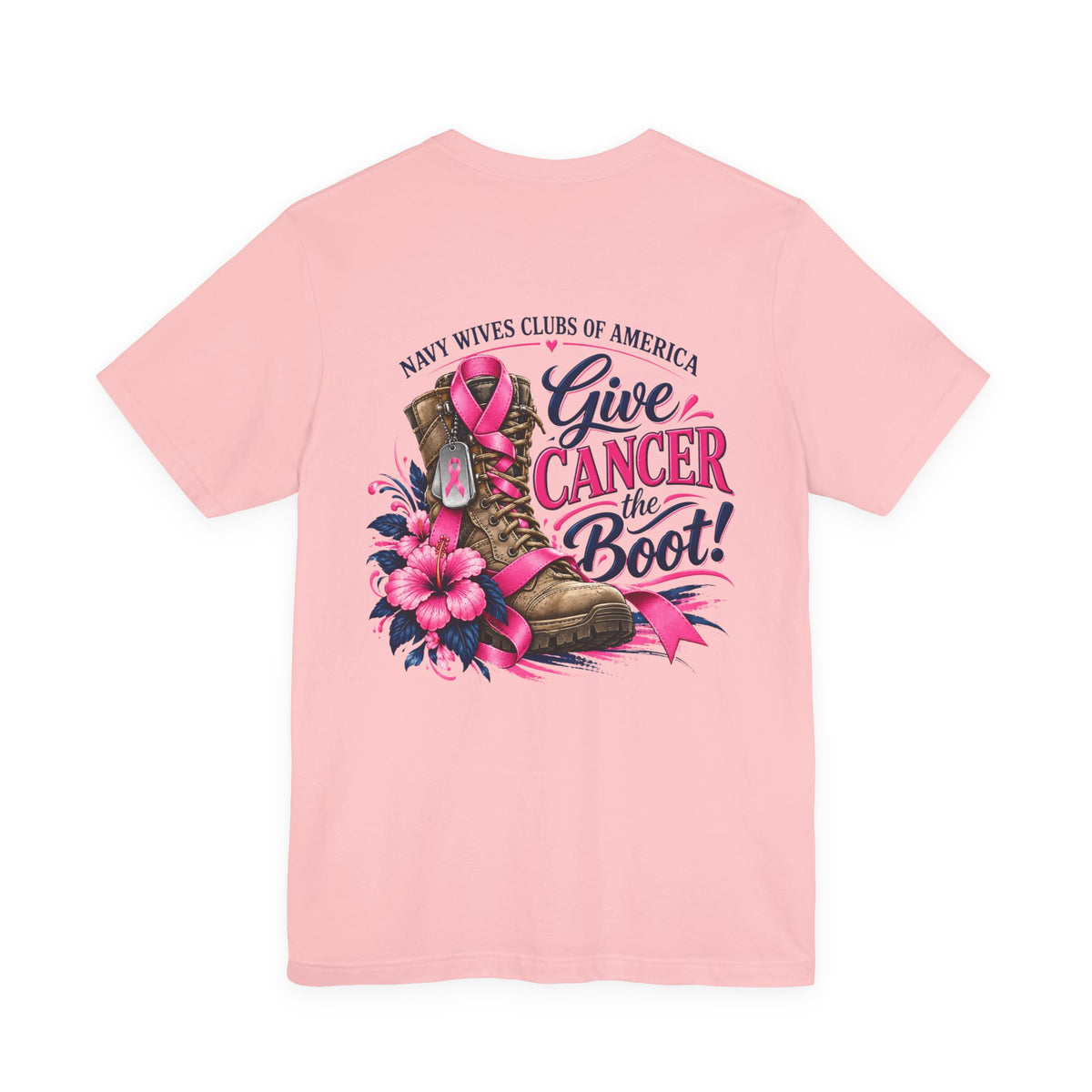 NWCA 'Give Cancer the Boot' Pink Tee
