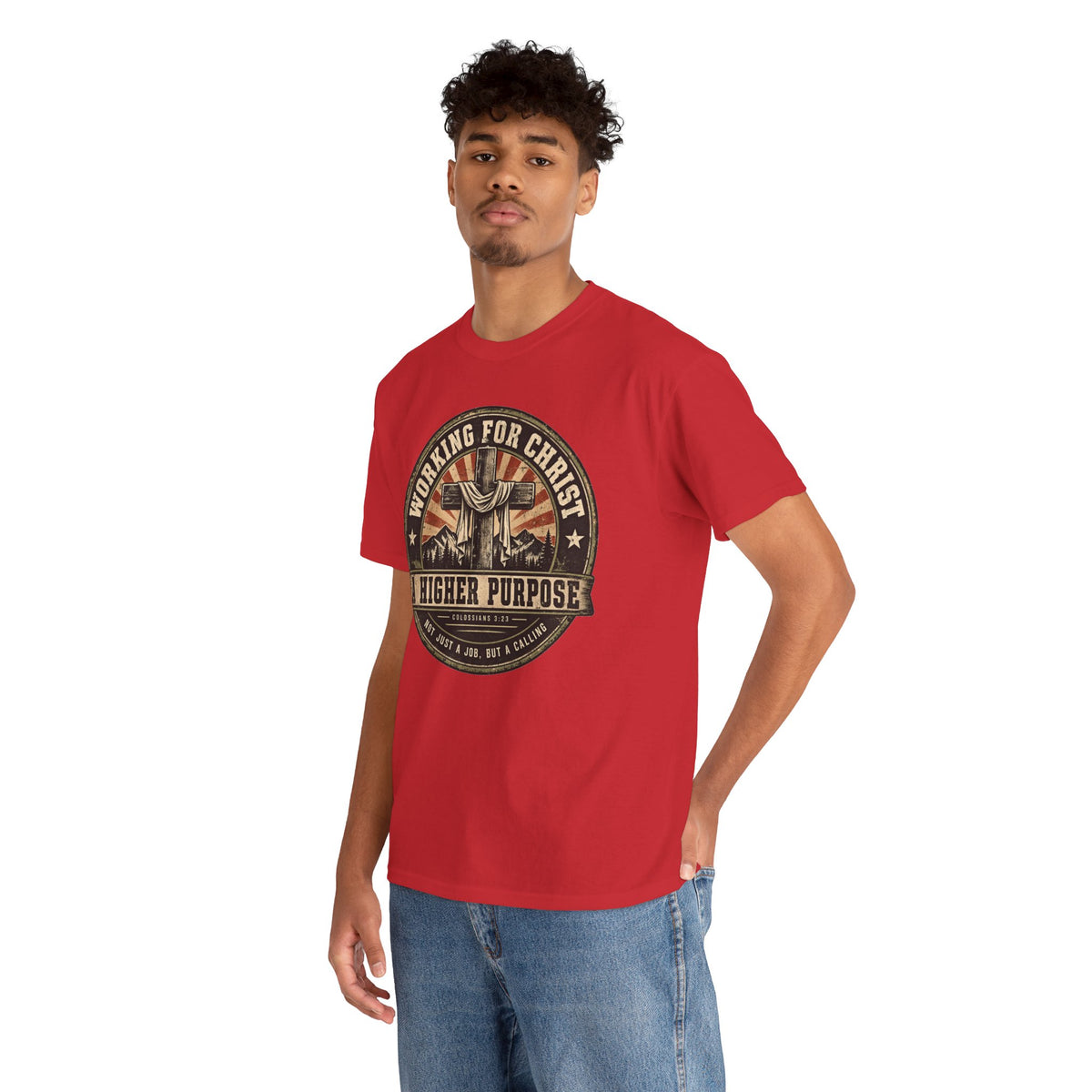 Chaplain T‑Shirt — "Working for Christ: A Higher Purpose" Christian Tee