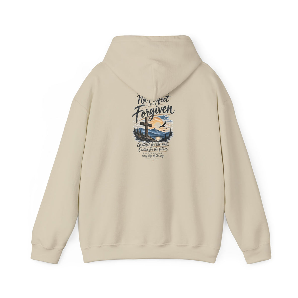 Anchored Together Hoodie — "Forgiven" Faith-Inspired Anchor & Cross Pullover