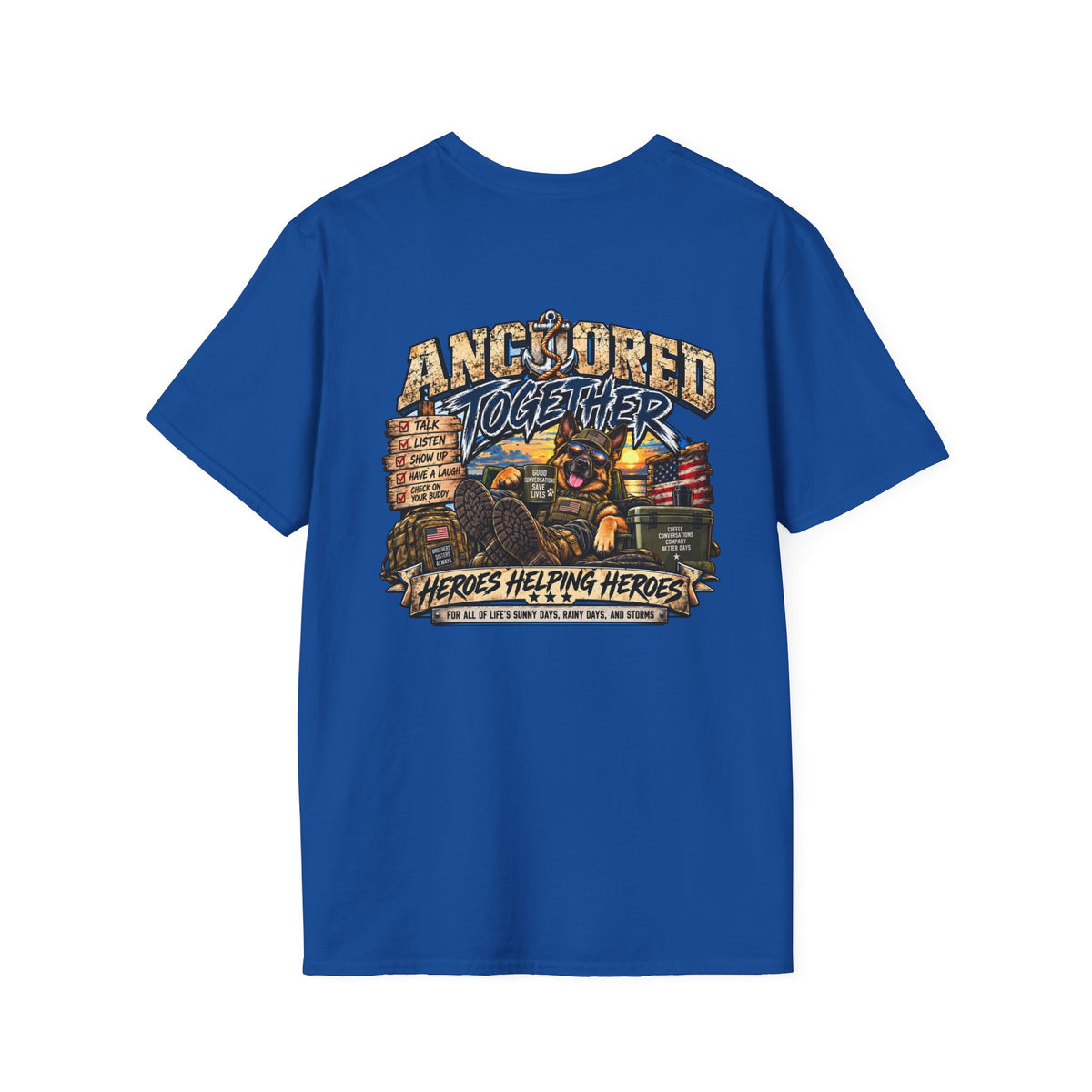 Anchored Together T-Shirt — Heroes Helping Heroes Vintage