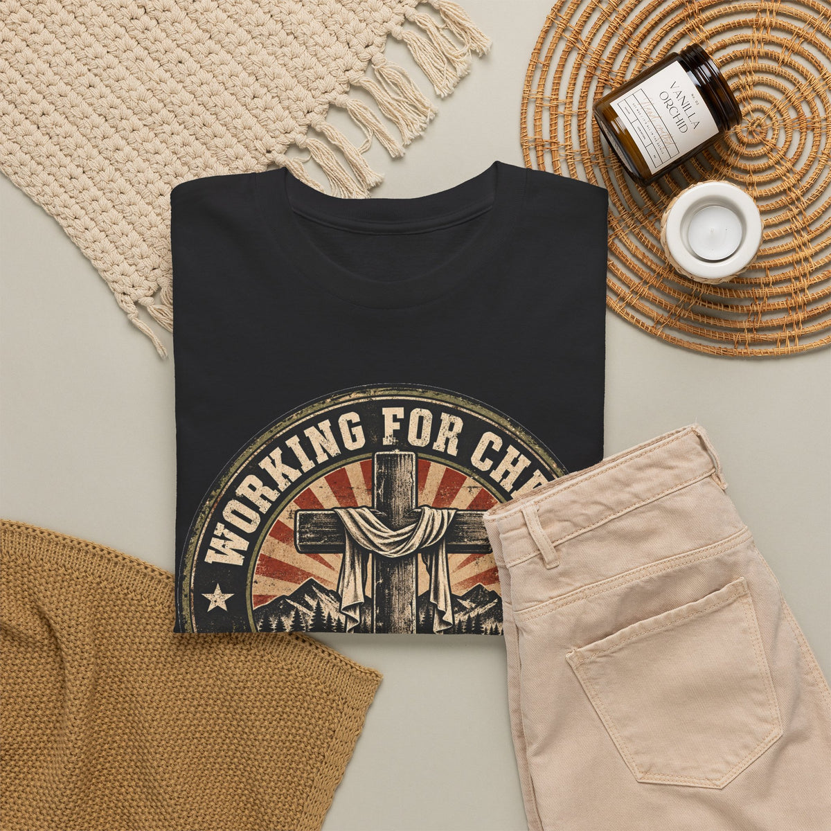 Chaplain T‑Shirt — "Working for Christ: A Higher Purpose" Christian Tee