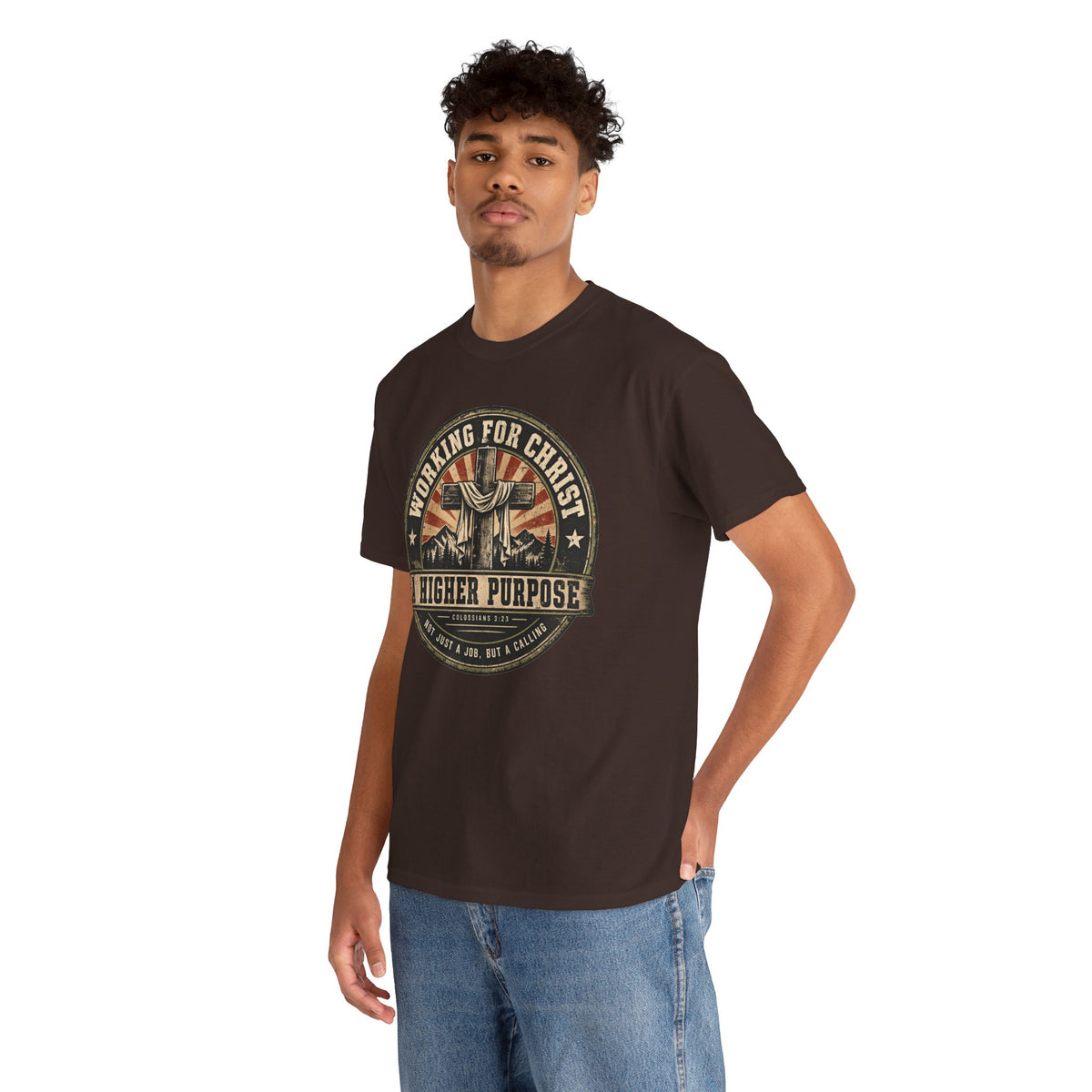 Chaplain T‑Shirt — "Working for Christ: A Higher Purpose" Christian Tee
