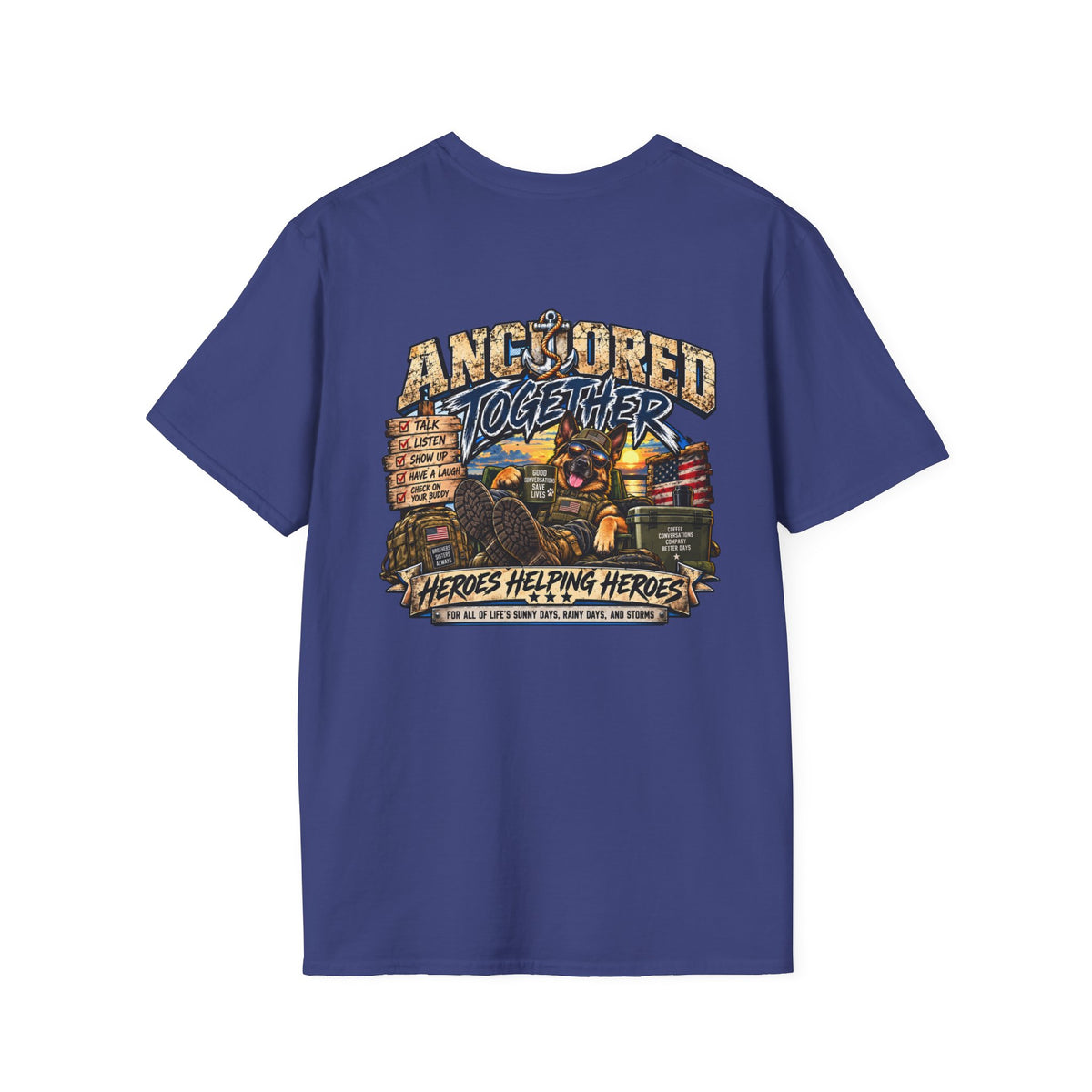 Anchored Together T-Shirt — Heroes Helping Heroes Vintage
