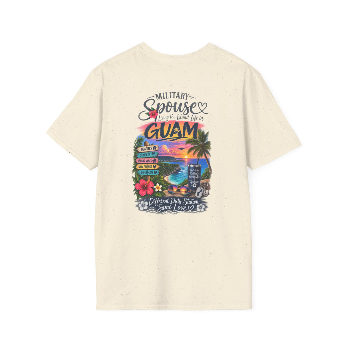 Military Spouse Guam Life T-Shirt — PCS Life Graphic Tee for Navy & Marine Wives
