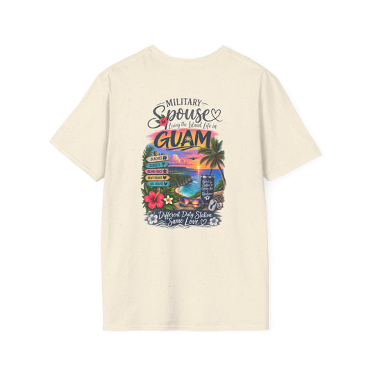 Military Spouse Guam Life T-Shirt — PCS Life Graphic Tee for Navy & Marine Wives