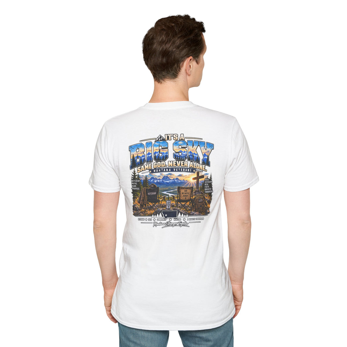 Anchored Together Faith Tee — "It's a Big Sky, Same God" T-Shirt