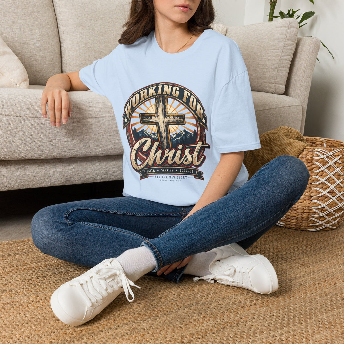 Working for Christ – Faith, Service & Purpose T-Shirt
