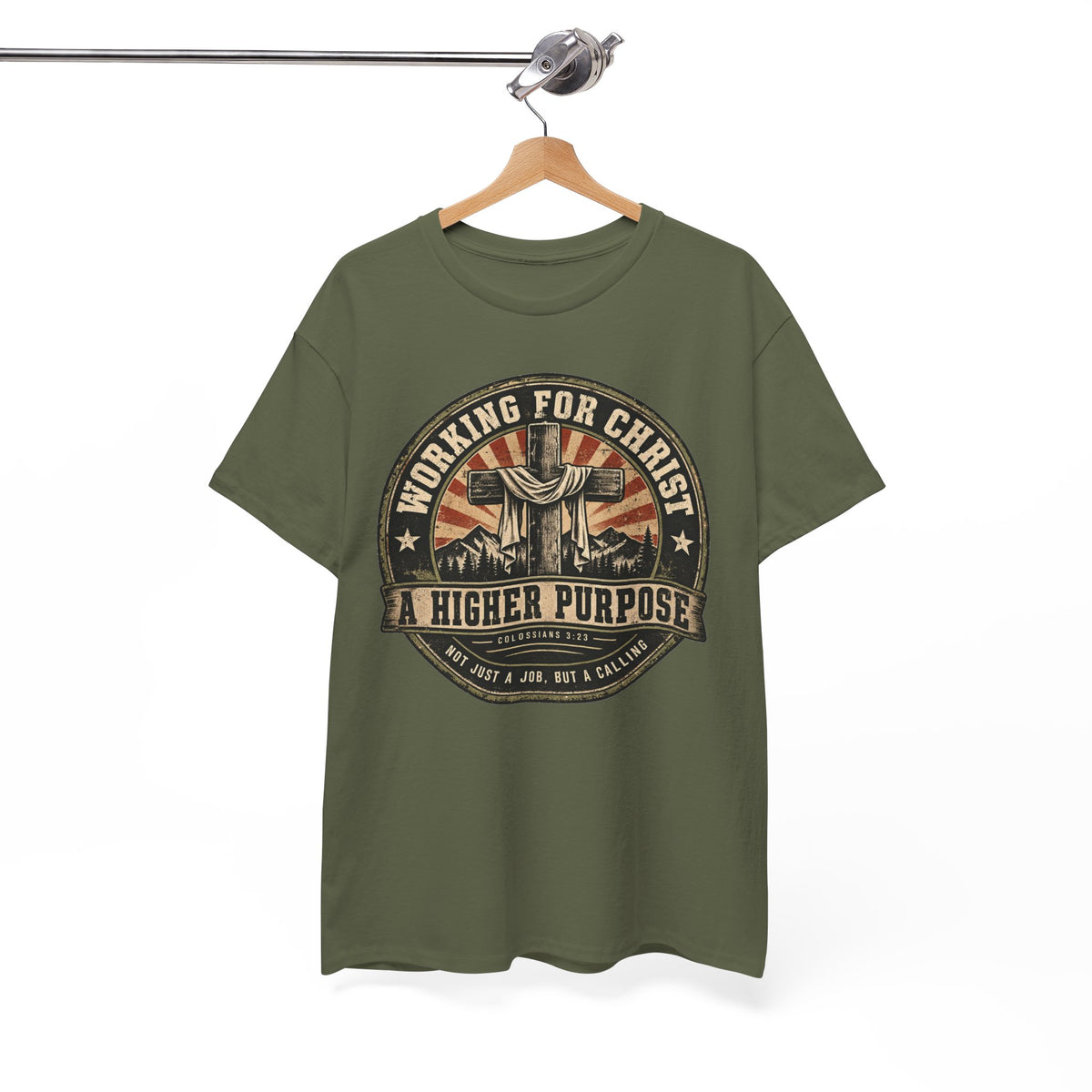 Chaplain T‑Shirt — "Working for Christ: A Higher Purpose" Christian Tee