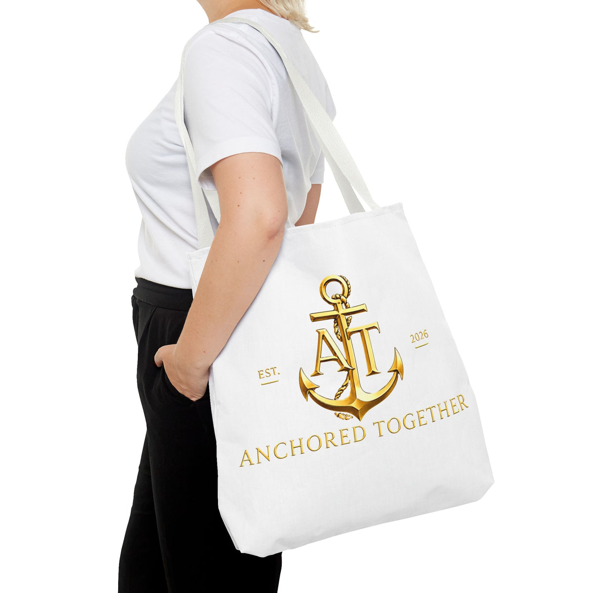 Military Wife Gift Tote Bag — Navy & Marine Corps Spouse Canvas Tote