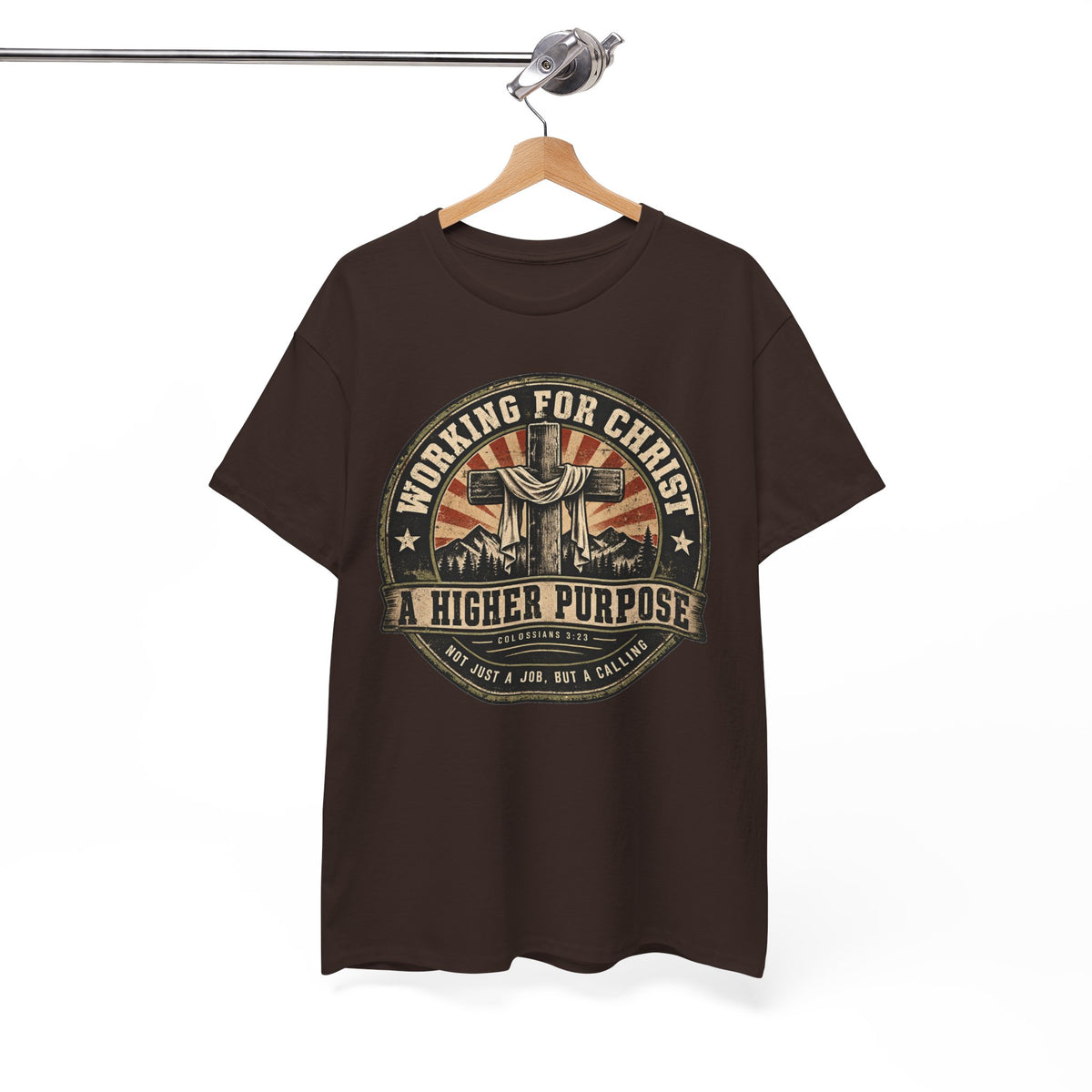 Chaplain T‑Shirt — "Working for Christ: A Higher Purpose" Christian Tee