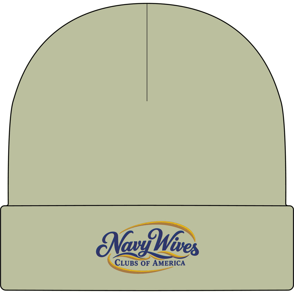 Navy Wives Clubs of America Embroidered Cuff Beanie