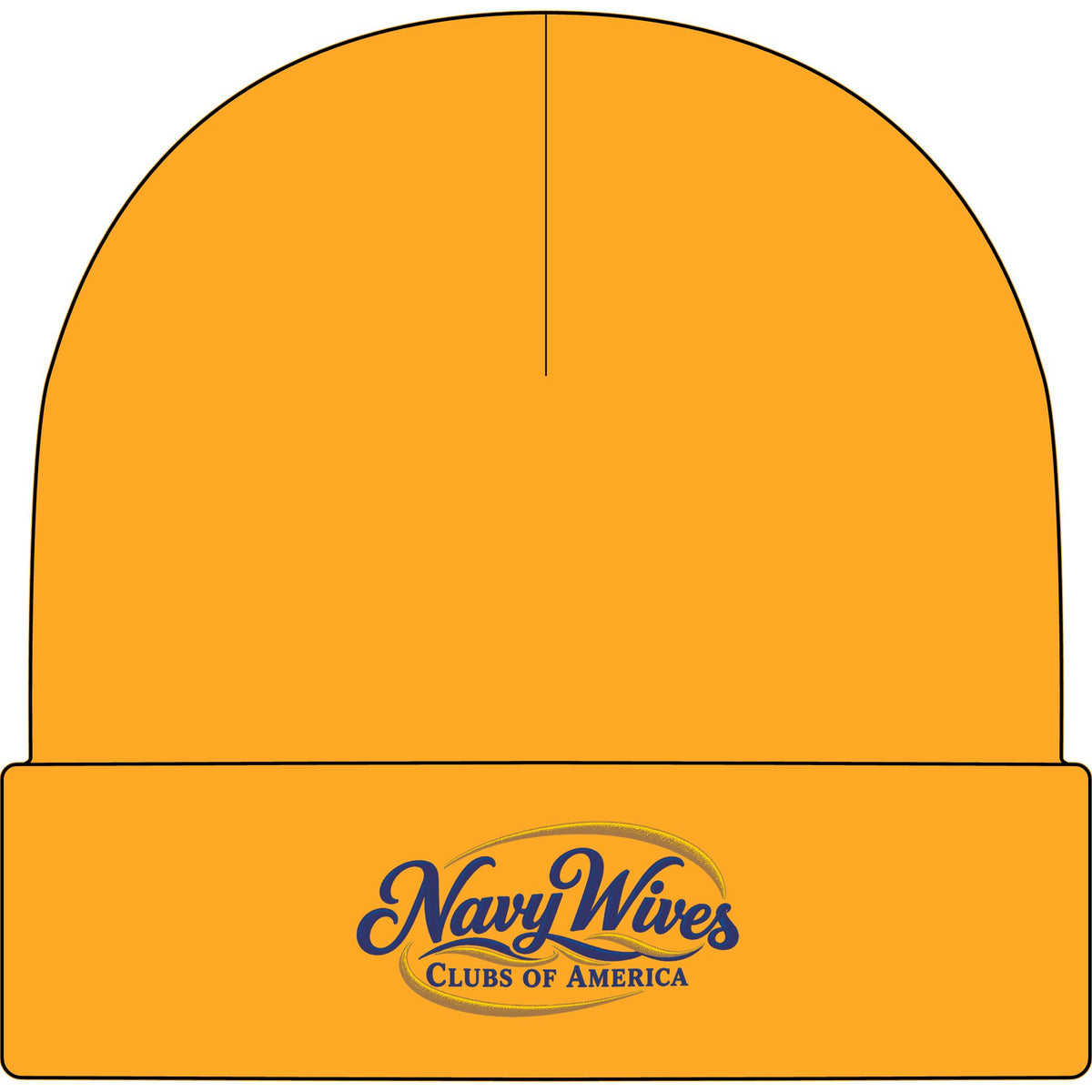 Navy Wives Clubs of America Embroidered Cuff Beanie
