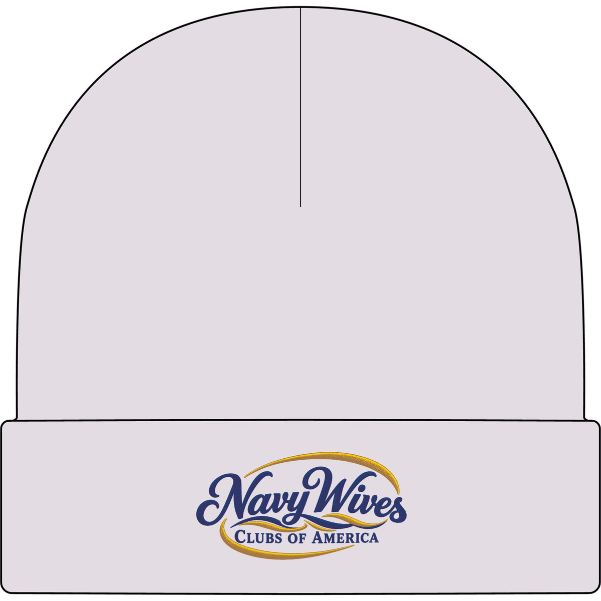 Navy Wives Clubs of America Embroidered Cuff Beanie
