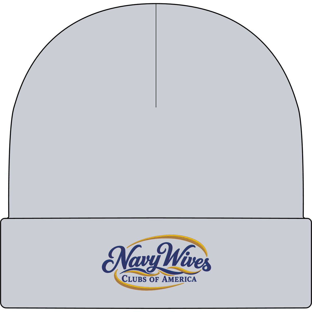 Navy Wives Clubs of America Embroidered Cuff Beanie