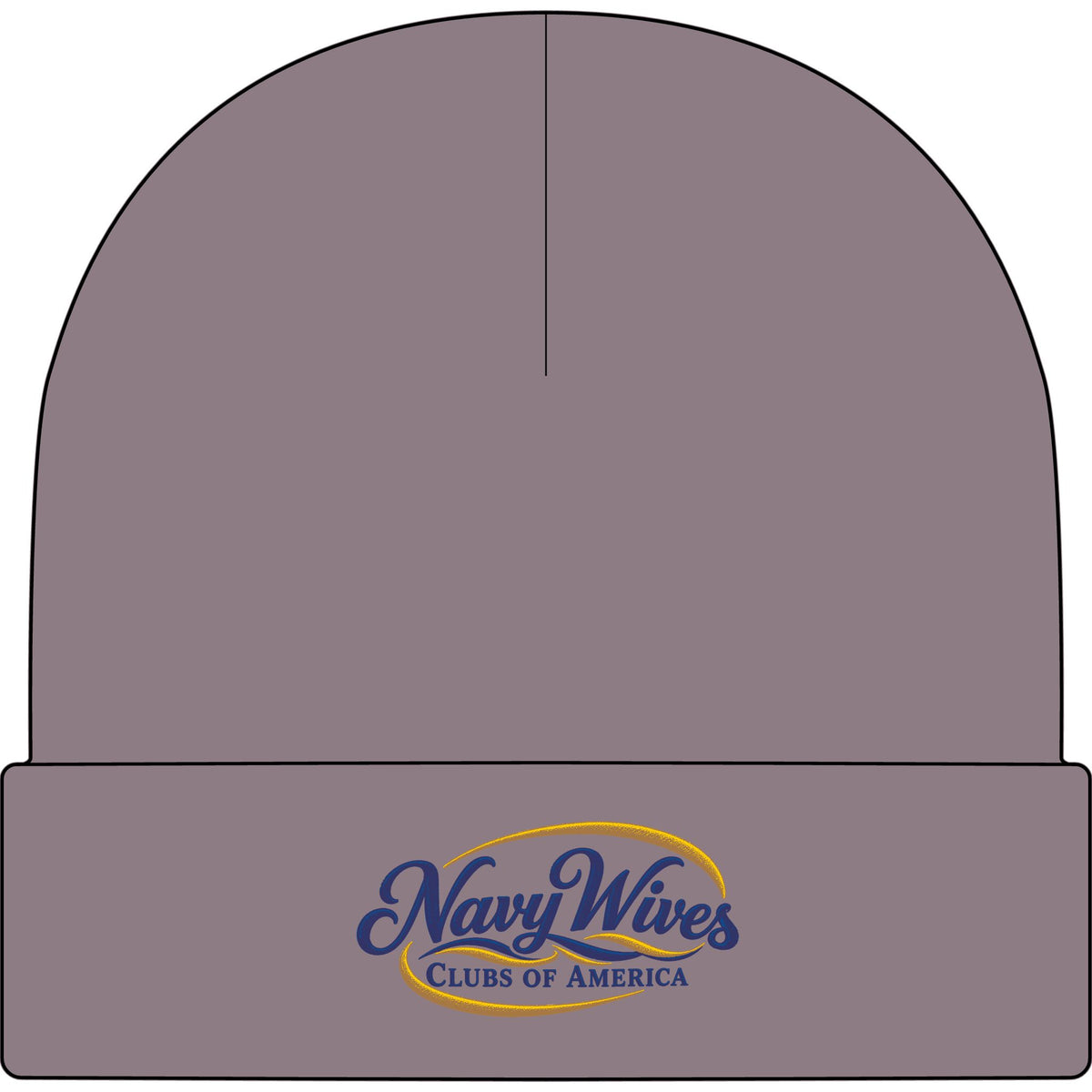 Navy Wives Clubs of America Embroidered Cuff Beanie