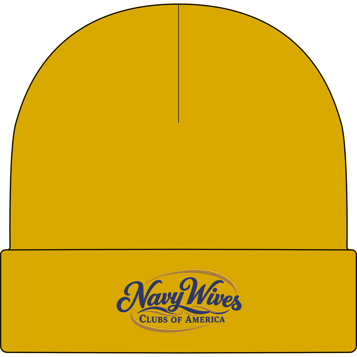 Navy Wives Clubs of America Embroidered Cuff Beanie