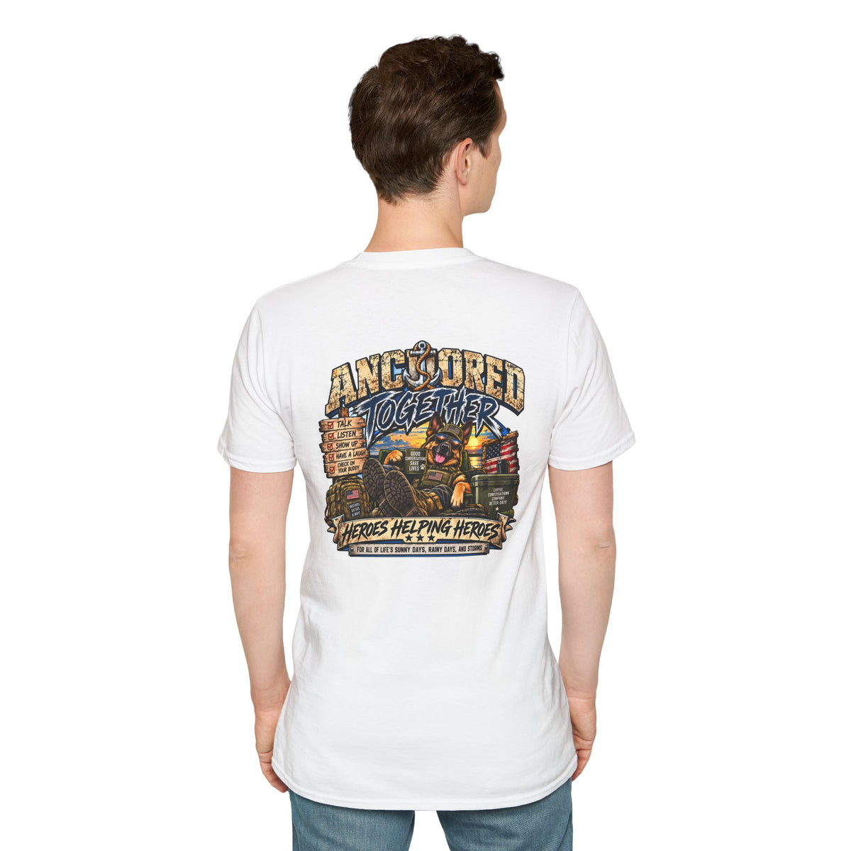 Anchored Together T-Shirt — Heroes Helping Heroes Vintage