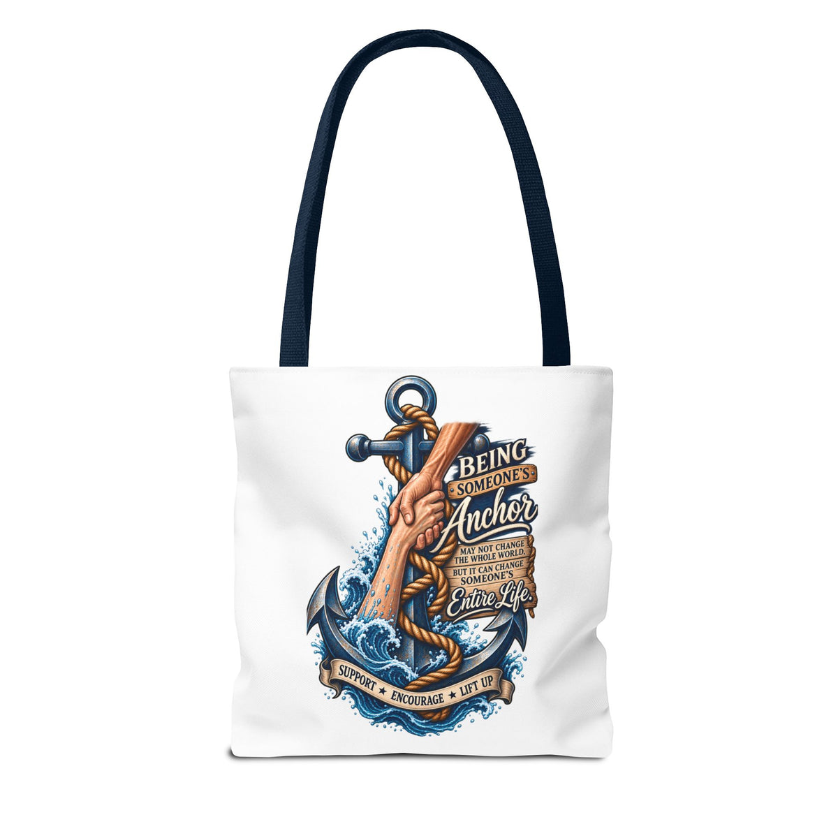 Military Wife Gift Tote Bag — Navy & Marine Corps Spouse Canvas Tote