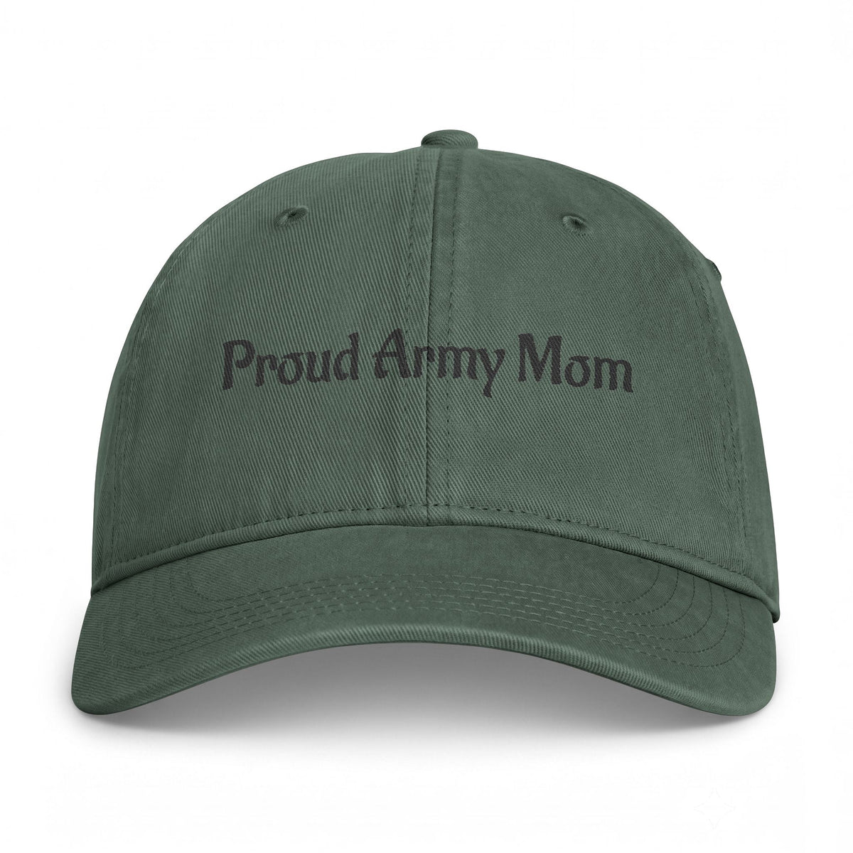 Proud Army Mom Embroidered Hat | Washed Cotton Baseball Cap
