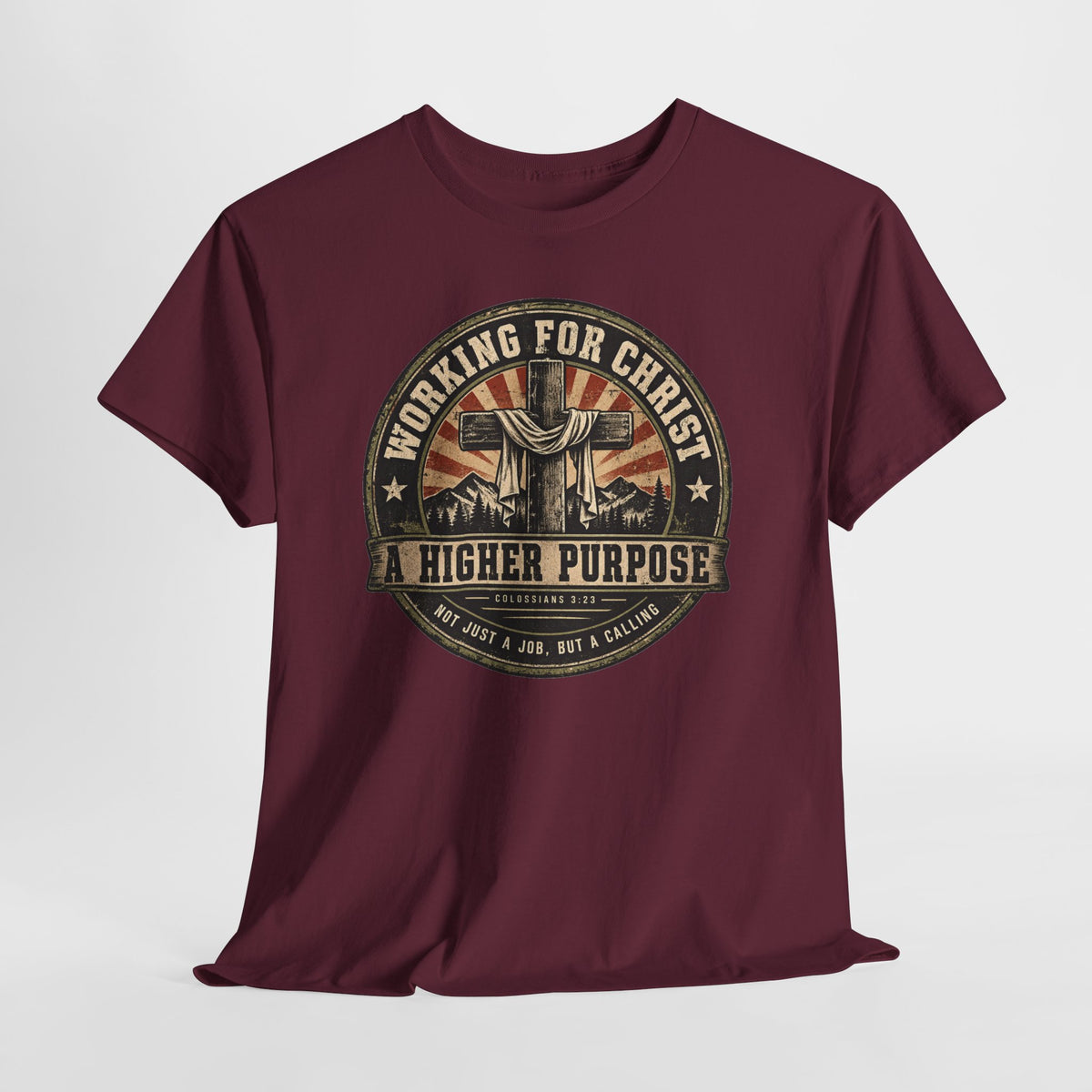 Chaplain T‑Shirt — "Working for Christ: A Higher Purpose" Christian Tee
