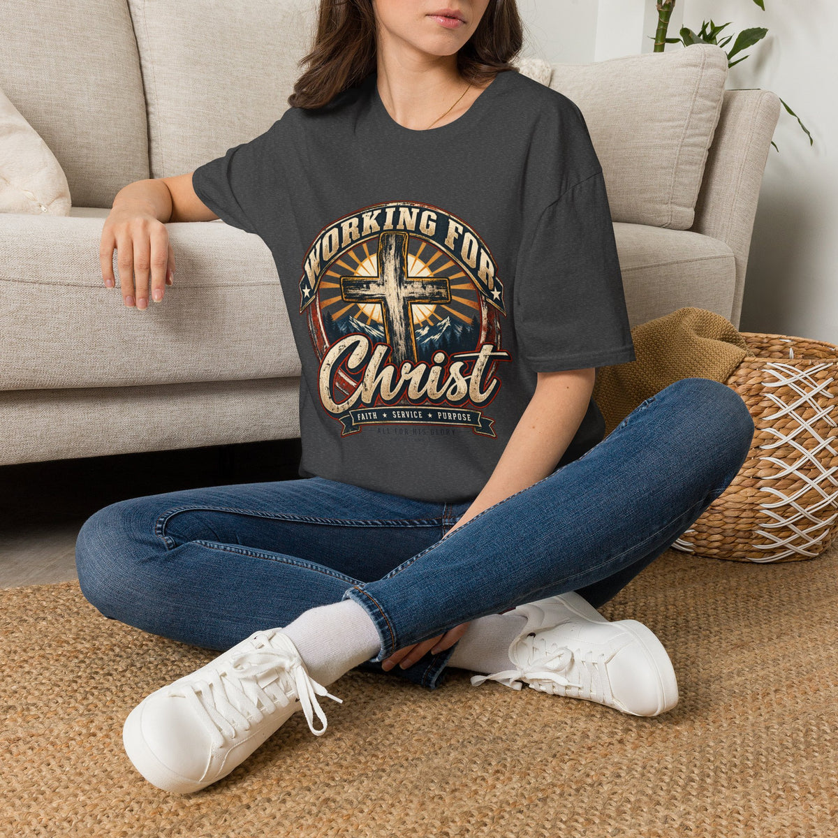 Working for Christ – Faith, Service & Purpose T-Shirt
