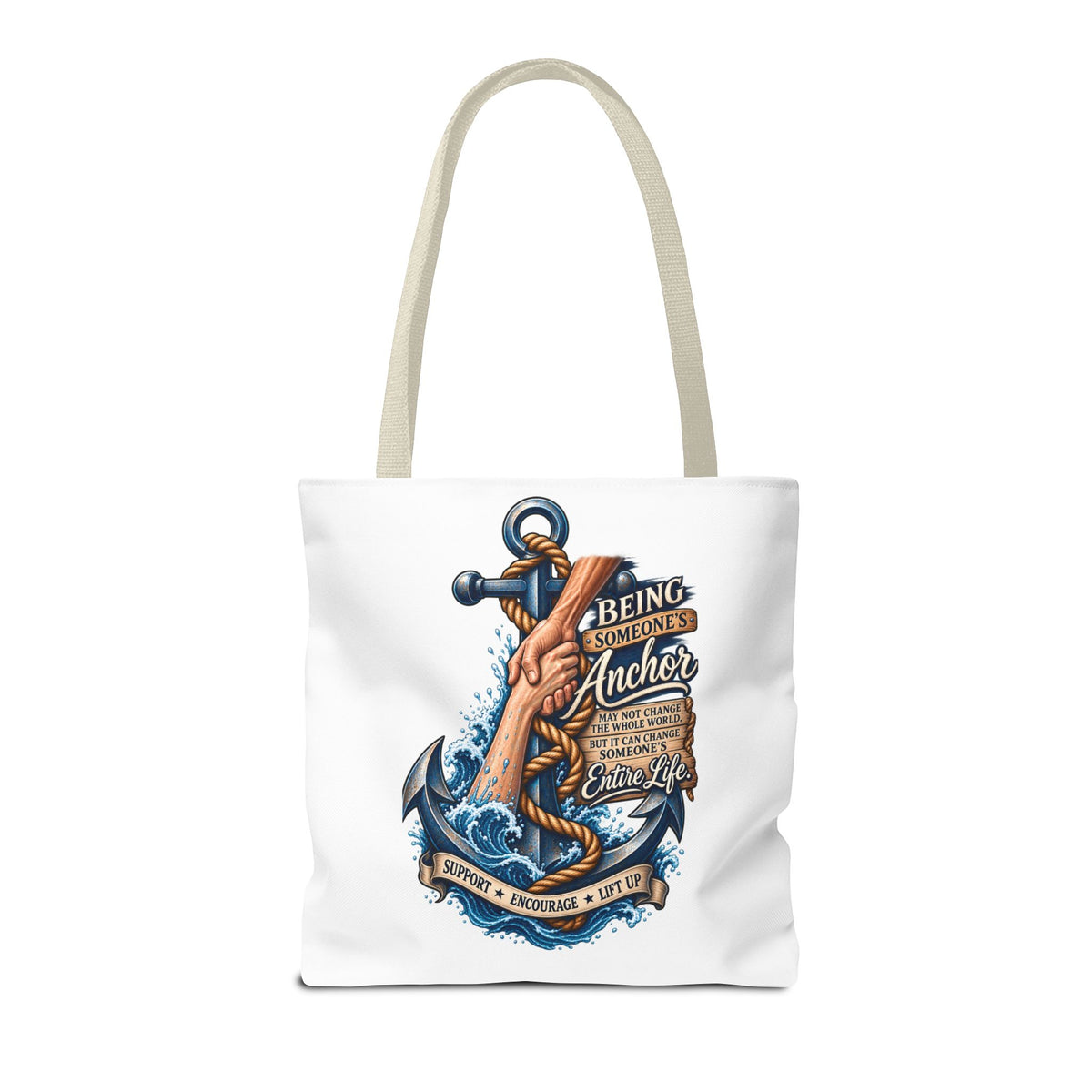 Military Wife Gift Tote Bag — Navy & Marine Corps Spouse Canvas Tote