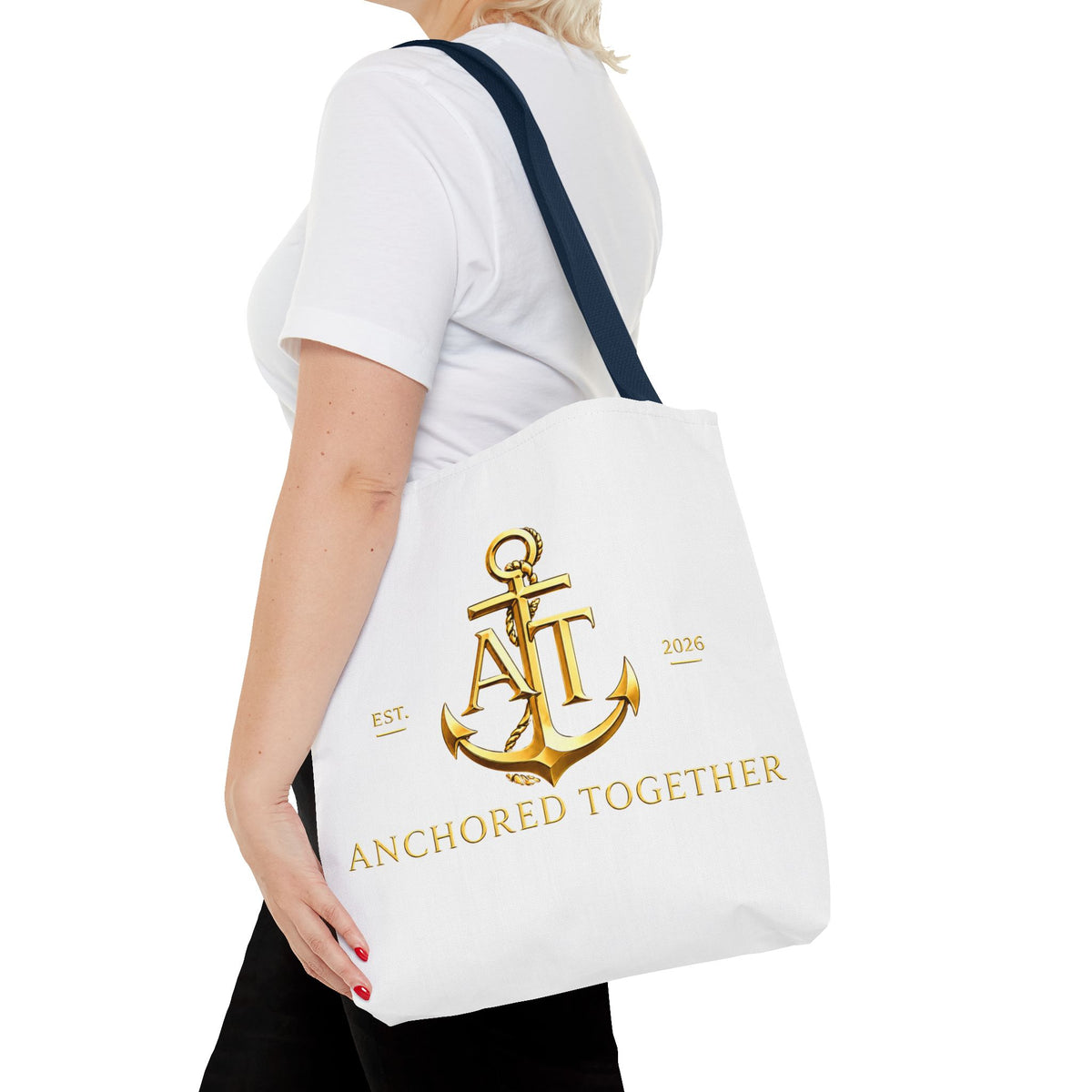 Military Wife Gift Tote Bag — Navy & Marine Corps Spouse Canvas Tote