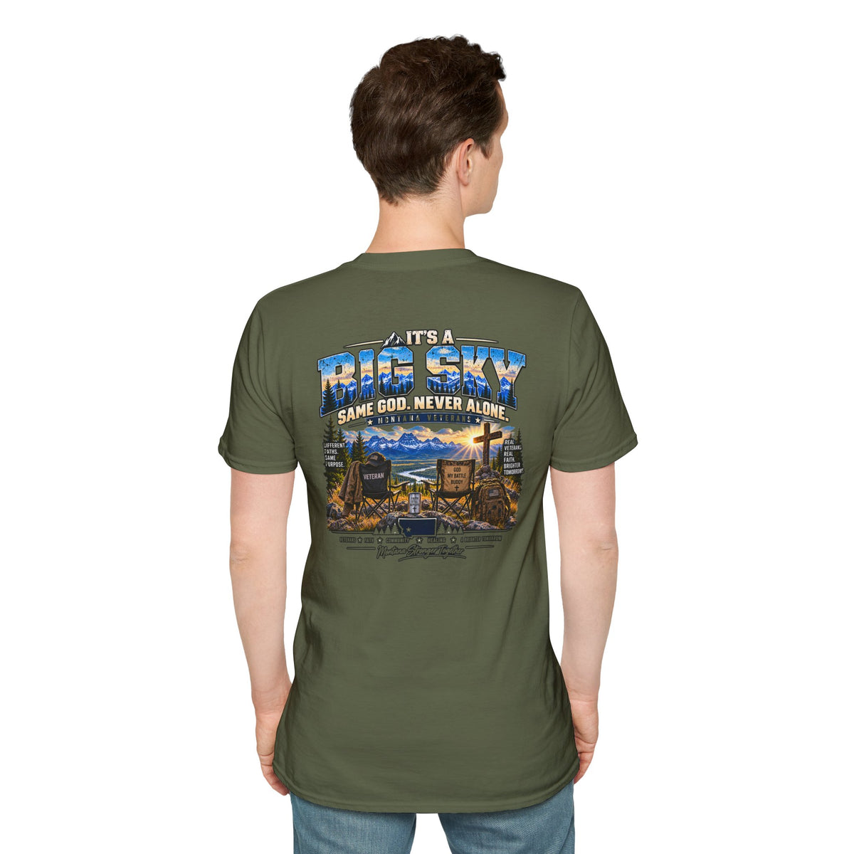 Anchored Together Faith Tee — "It's a Big Sky, Same God" T-Shirt