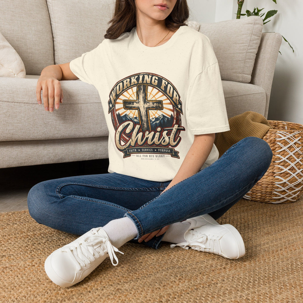 Working for Christ – Faith, Service & Purpose T-Shirt