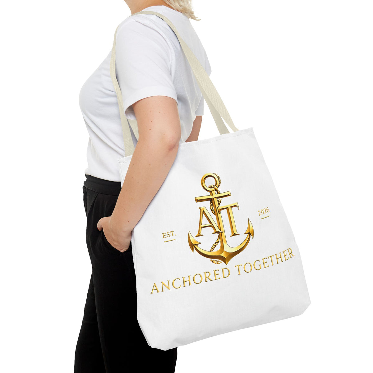 Military Wife Gift Tote Bag — Navy & Marine Corps Spouse Canvas Tote