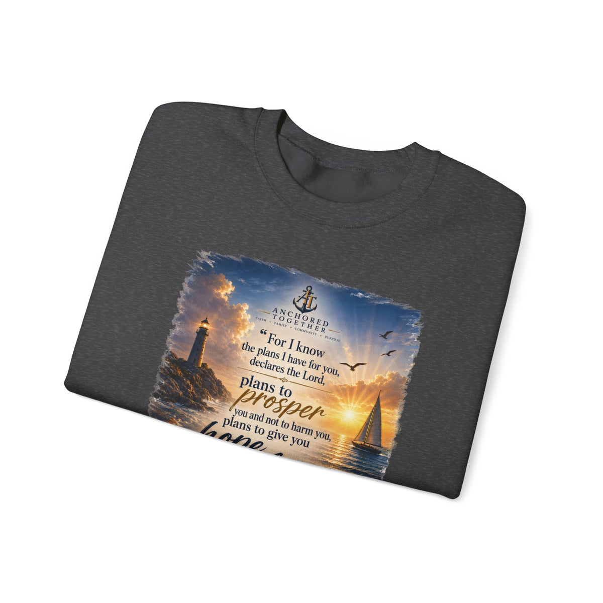Jeremiah 29:11 Crewneck Sweatshirt — 'Plans to Prosper' Christian Faith Gift for Women