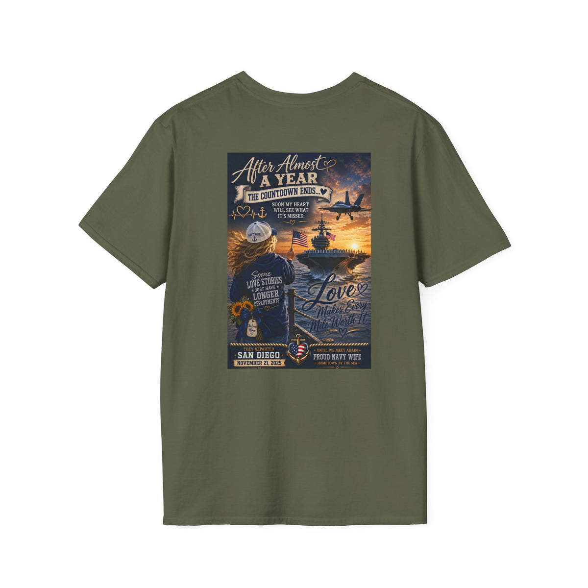 USS Abraham Lincoln Homecoming Shirt - Navy Wife & Family Deployment Reunion Tee